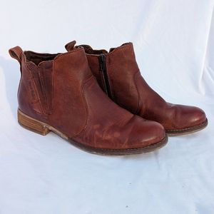 Women's Josef Seibel Sienna 45 Ankle Boot Zipper Booties Leather Brown sz 40